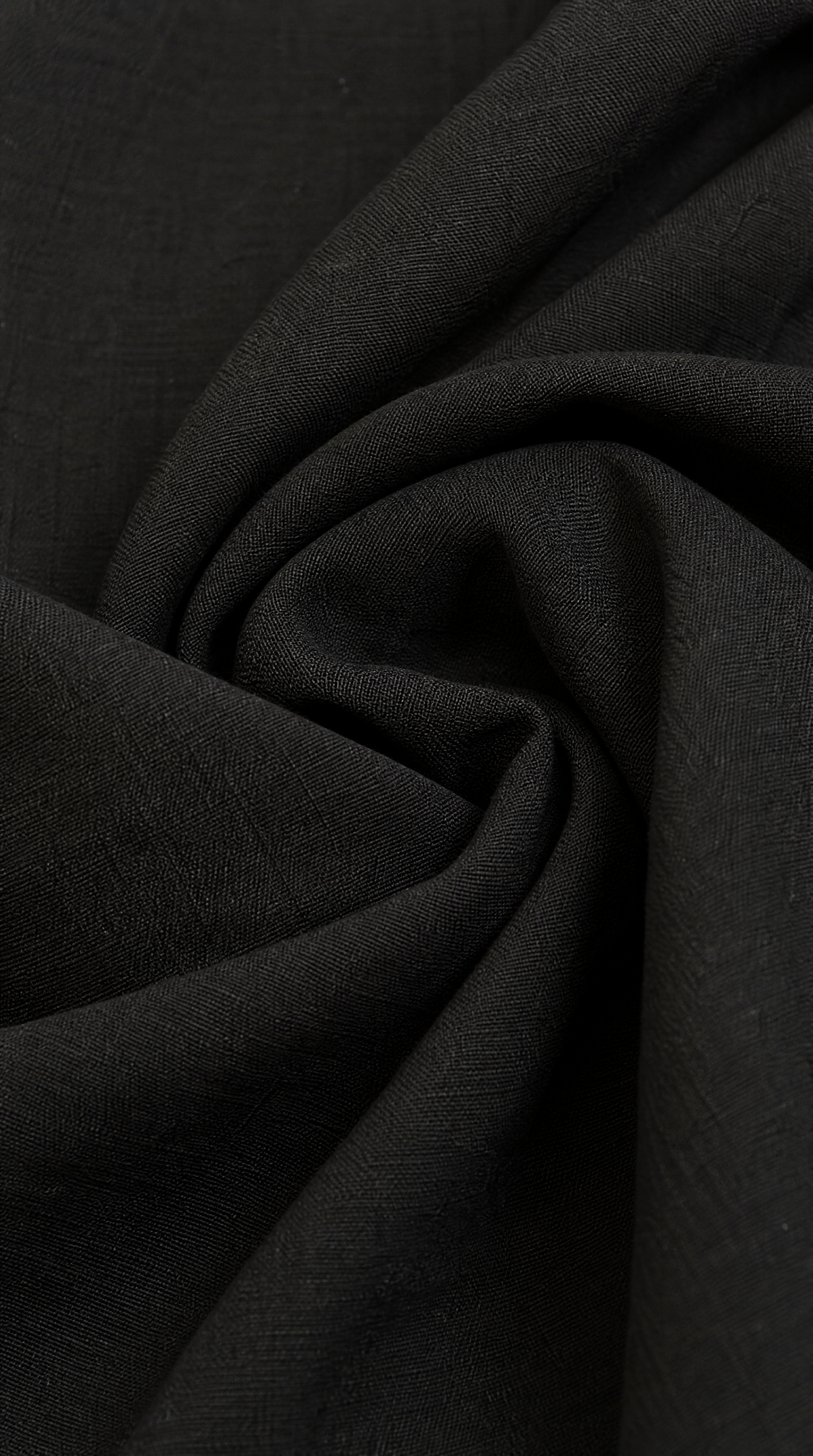 Textured Malabar Black Linen-blend Shirt