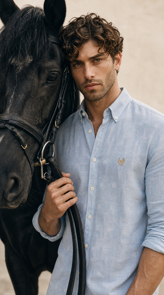 The Coromandel Azure Cotton Shirt