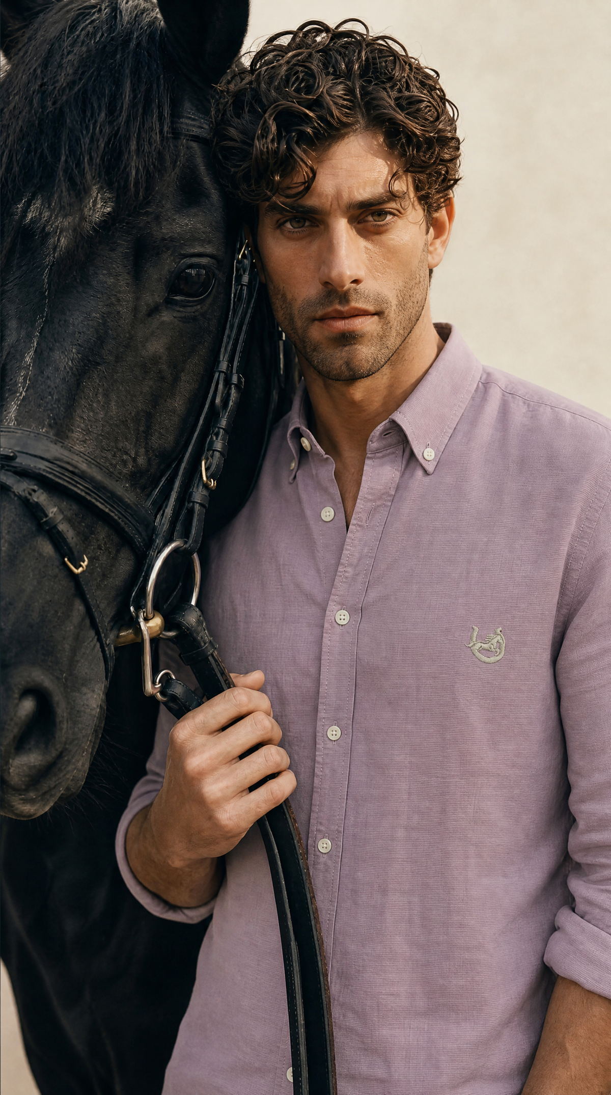 The Kashmir Lavender Linen-blend Shirt