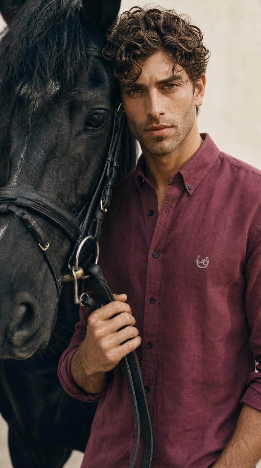 The Simla Oxford Burgundy Shirt