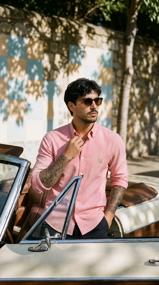 The Dehradun Oxford Pastel Pink Shirt