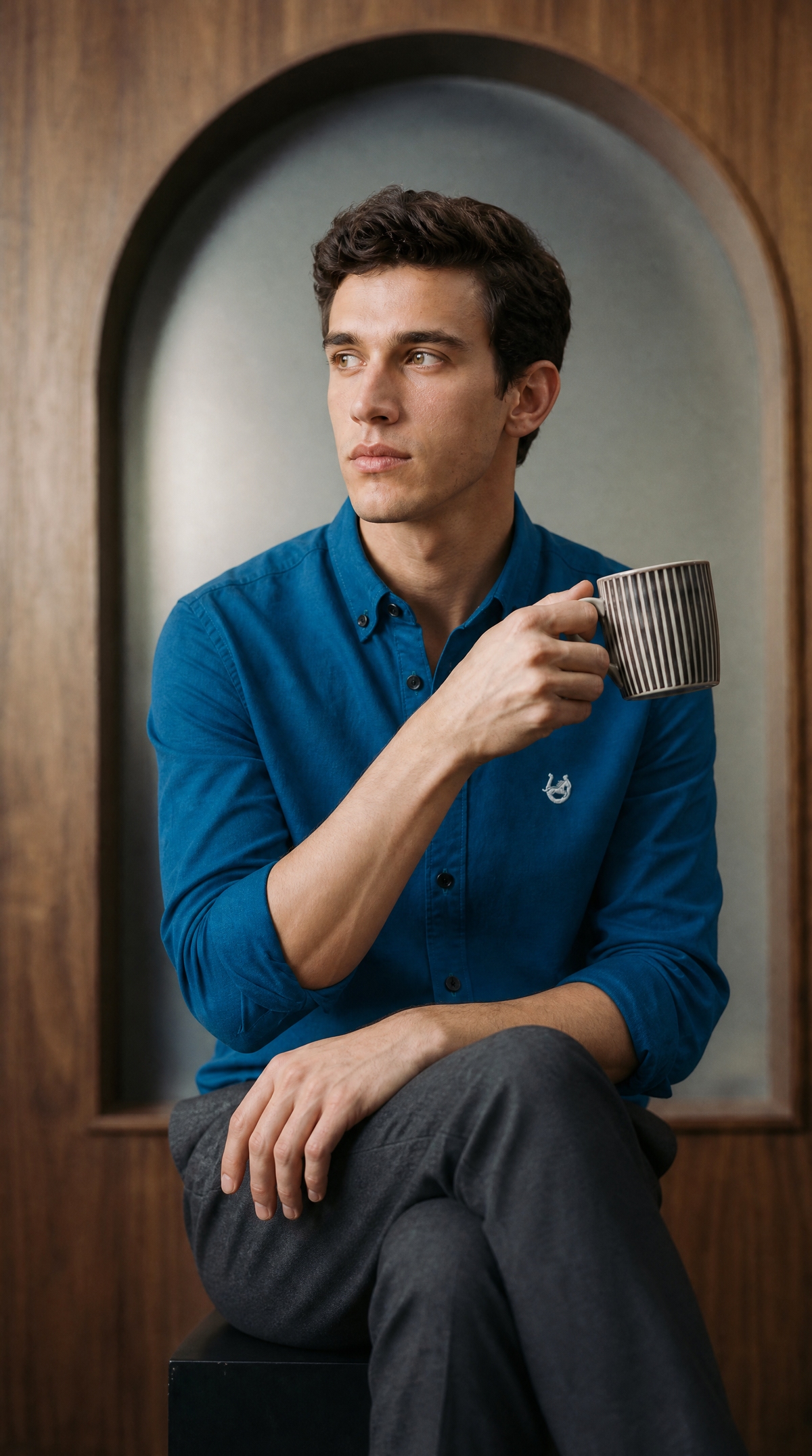 The Cochin Peacock Linen-blend Shirt